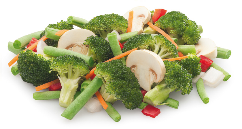 Diferencias entre comer verdura fresca o congelada